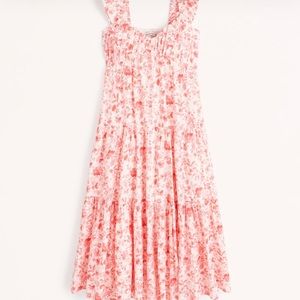 Abercrombie Ruffle Flutter Sleeve Maxi Dress